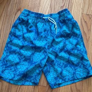 Crewcuts factory Blue Turtle Print Swim Shorts size 8